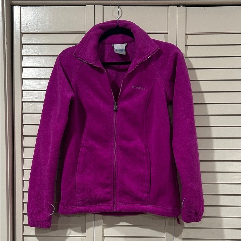 Columbia Women's Magenta Full-Zip Fleece Jacket - Size S